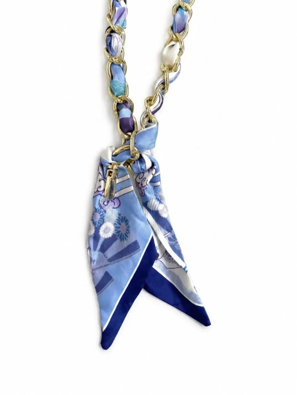 Ribbon Chain Phone wrist Lanyard with clear Tether Patch